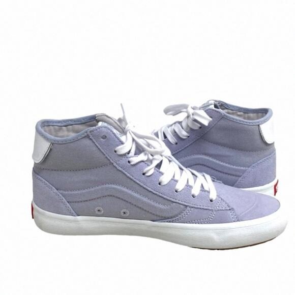 VANS Skate Lizzie Dusty Blue Shoe High Casual For VN0A4BX1DSB Canvas Suede Women - Picture 6 of 11